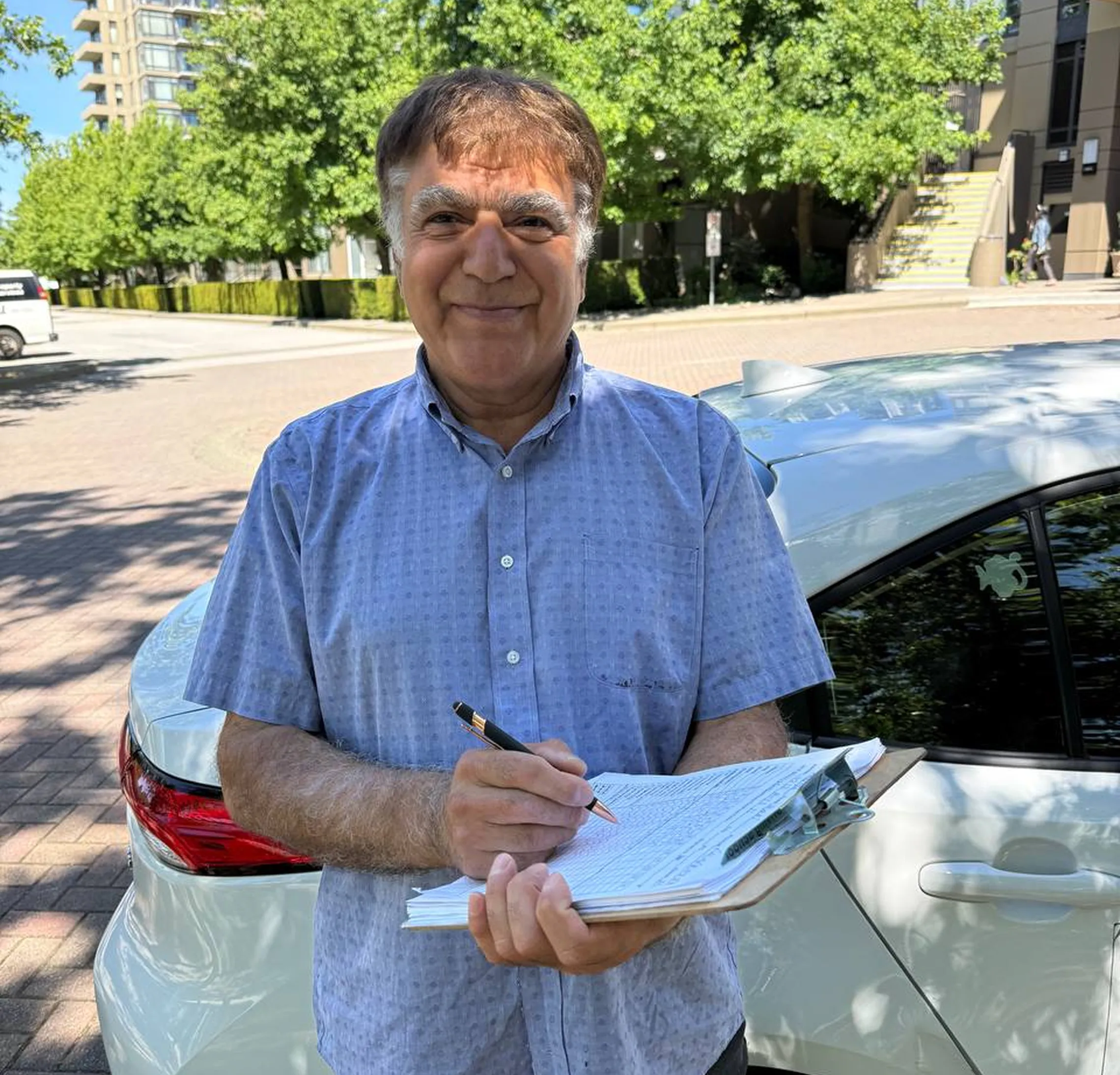 Driving lessons Vancouver instructor teaching safe road-test skills